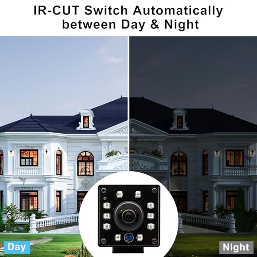 Magnolia 1080P Day&Night Vision USB Camera with Auto IR-Cut Switching, 166Degree Fisheye Lens Wide Angle Webcam, OV2710 30FPS/60FPS/120FPS High Speed Security Camera Plug&Play for Remote Monitoring/3D Printer - Image 2