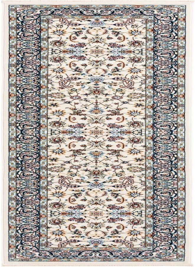 يونيك لوم سجادة منطقة من مجموعة نارينج من يونيك لوم - ليدز (2' 7" × 10' ممر، عاجي/أزرق) - Image 2