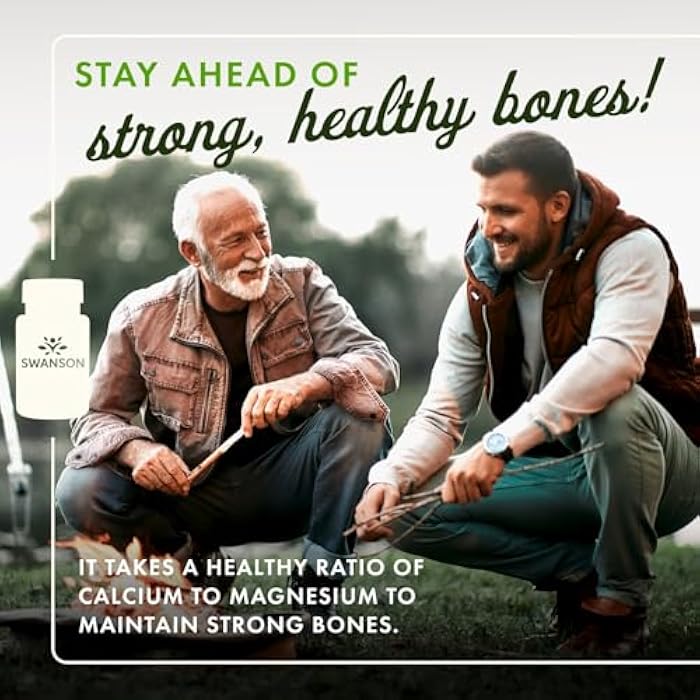 Swanson Calcium Citrate Plus Magnesium - Mineral Supplement Promoting Strong Bones, Energy Production, & Muscle Relaxation - May Support Cardiovascular Health - (150 Capsules) - Image 2
