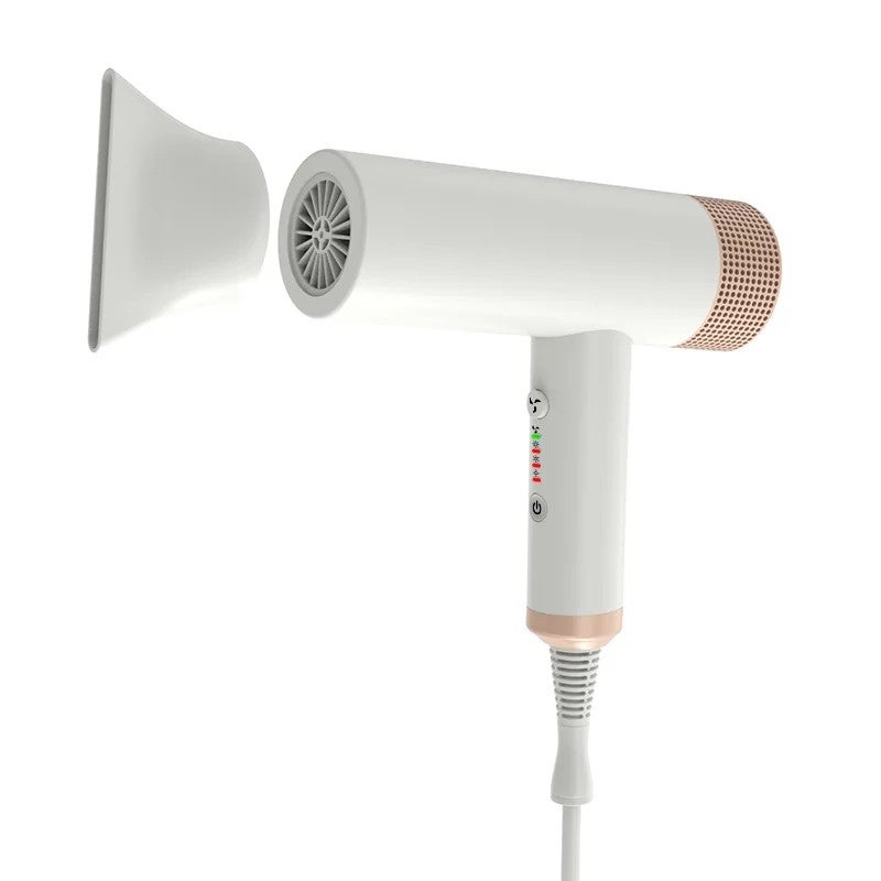 Bluejw Ionic Hair Dryer with Hot & Cool Air, Removable Nozzle & Diffuser, Low Noise Blow Dryer for Hair Care - Image 1