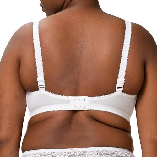 Triumph Amourette 300WX Underwire Padded Bra for Women - Comfortable Stretchy Lace - Full Coverage Bra - White, 34DD - Image 2