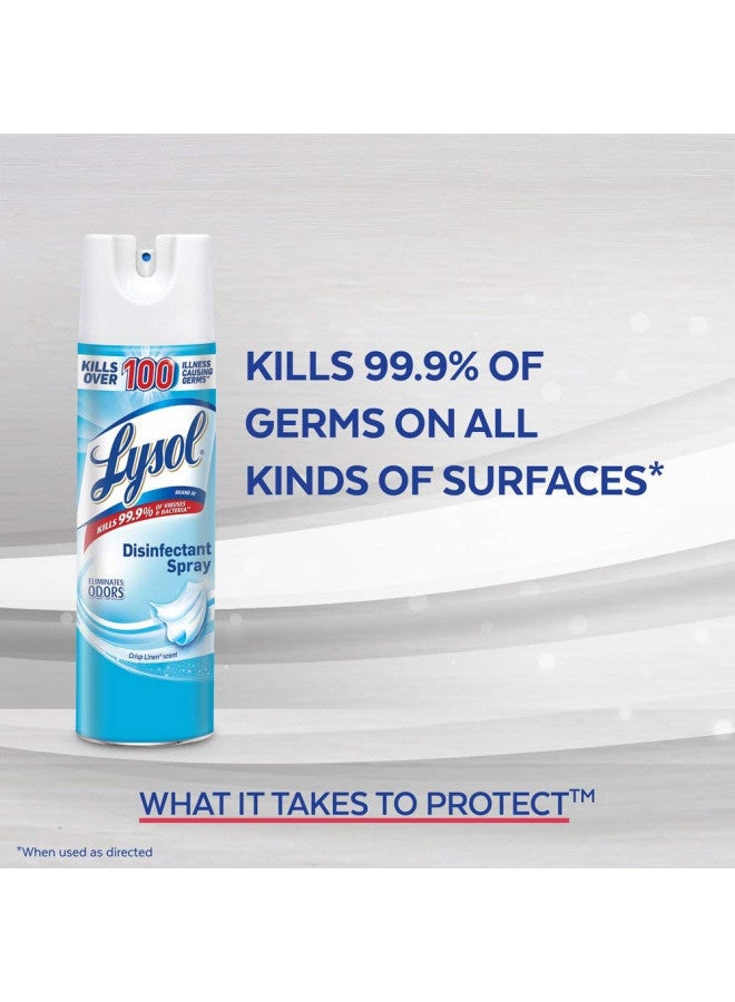 Lysol Disinfectant Spray to Go, Crisp Linen, 1 Ounce (Pack of 3) - Image 3