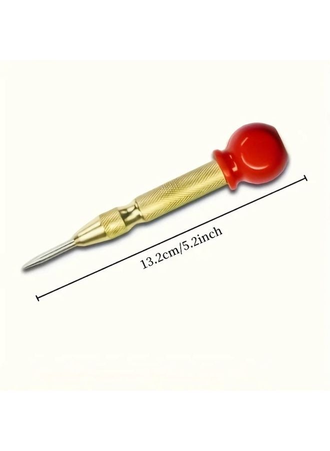 2pcs Automatic Center Punch Tool With Adjustable Spring Loaded Drill Bit Impact Mechanism - Image 3