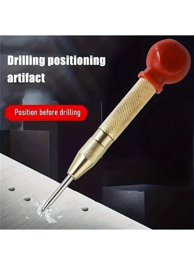 2pcs Automatic Center Punch Tool With Adjustable Spring Loaded Drill Bit Impact Mechanism - Image 4