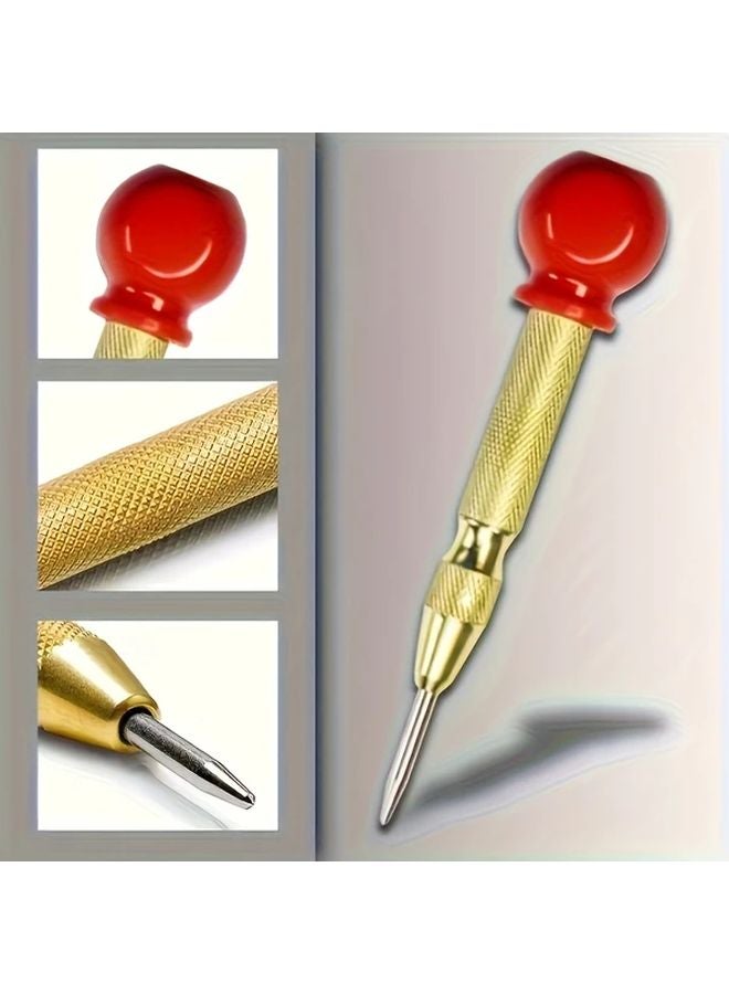 2pcs Automatic Center Punch Tool With Adjustable Spring Loaded Drill Bit Impact Mechanism - Image 5
