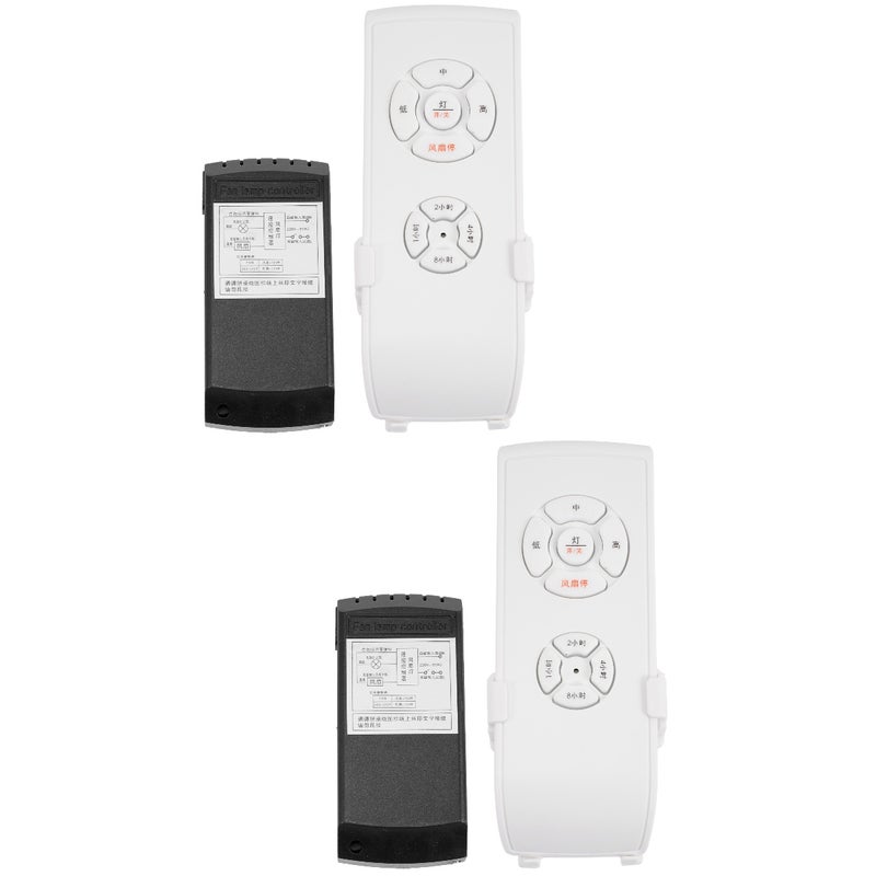 2 Sets Fan Remote Control Lamp Remote Replacement - Image 1