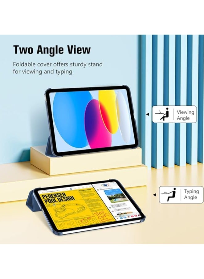 Procases iPad 10th Generation Case 2022 iPad 10.9 Inch Case, iPad 10 Case Slim Stand Hard Shell Back Protective Smart Cover for 10.9” iPad 10th Gen 2022 Release A2696 A2757 A2777 -Navy - Image 4