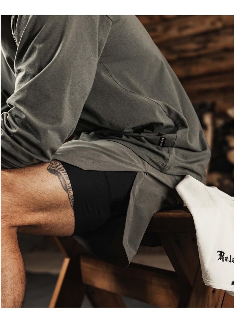 alo - alo sports cropped shorts - Image 1
