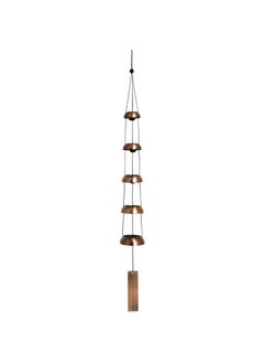 Woodstock Chimes Woodstock Wind Chimes for Outside, Garden Decor, Outdoor & Patio Decor (32") Wind Bell Style Wind Chimes, Garden Decor for Outside, Temple Bells Quintet Copper (TB5C)  - Image 1