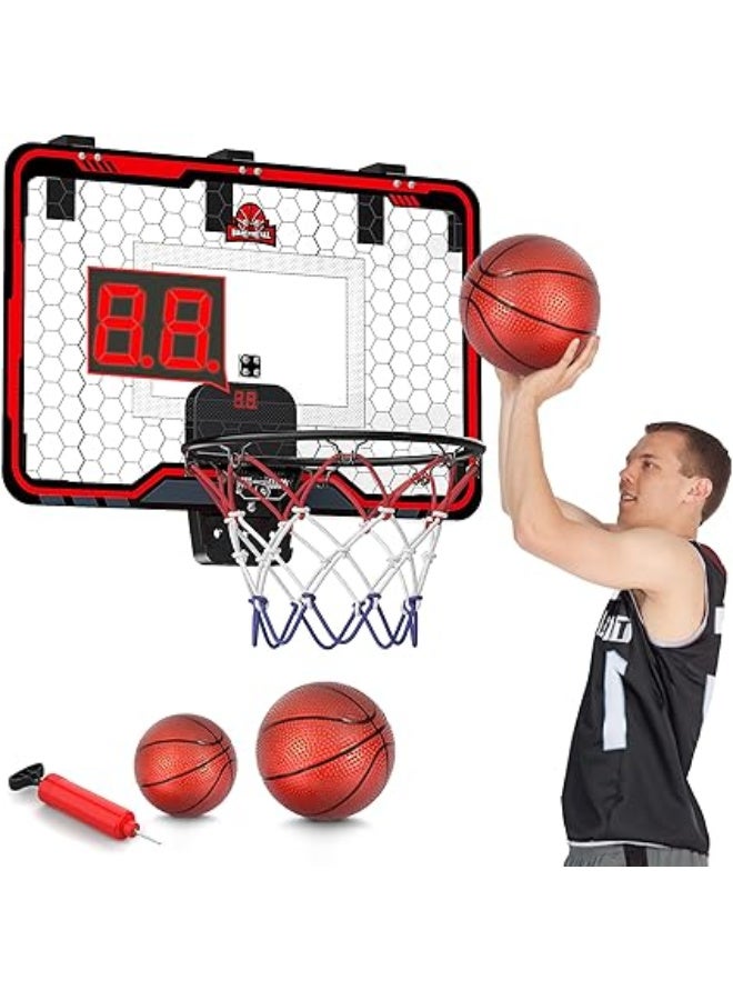 لوحة كرة سلة مع سلة وشبكة، لوحة نتائج رقمية، للأطفال، للعب المتنوع متعدد الالوان - Image 4