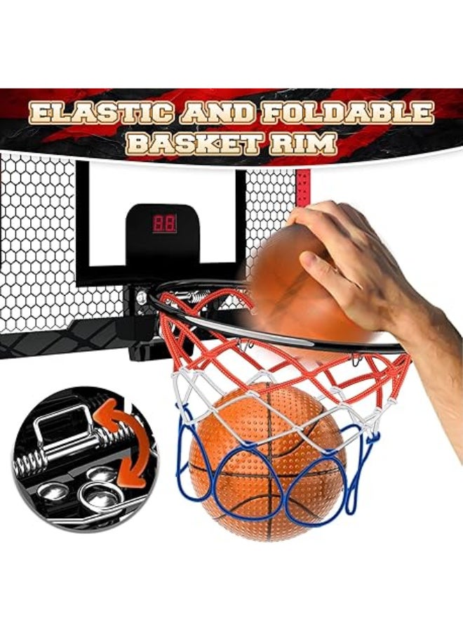 لوحة كرة سلة مع سلة وشبكة، لوحة نتائج رقمية، للأطفال، للعب المتنوع متعدد الالوان - Image 5