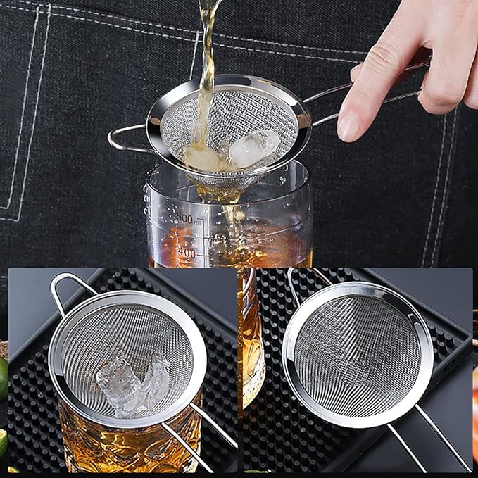 Birdbrid Stainless Steel Fine Mesh Cocktail Premium Food Small Strainer 3 inch 2 - Image 3