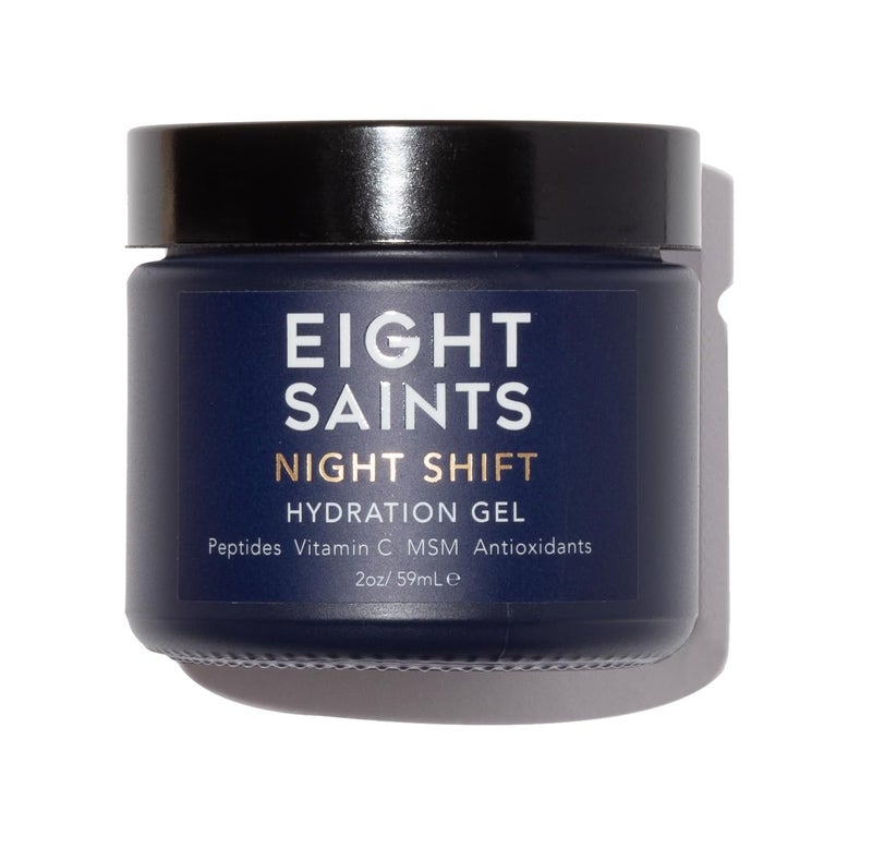 Eight Saints Night Shift Anti-Aging Gel Face Moisturizer, Natural and Organic Anti Wrinkle Night Cream Gel For Face To Reduce Fine Lines and Wrinkles, 2 Ounces - Image 1