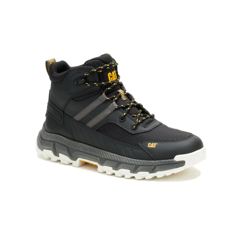 كاتربلر CAT Booster Vent Men’s Lightweight Breathable Sneaker Boot – Slip‑Resistant, Non‑Metallic, Electrical Hazard Protection – Black