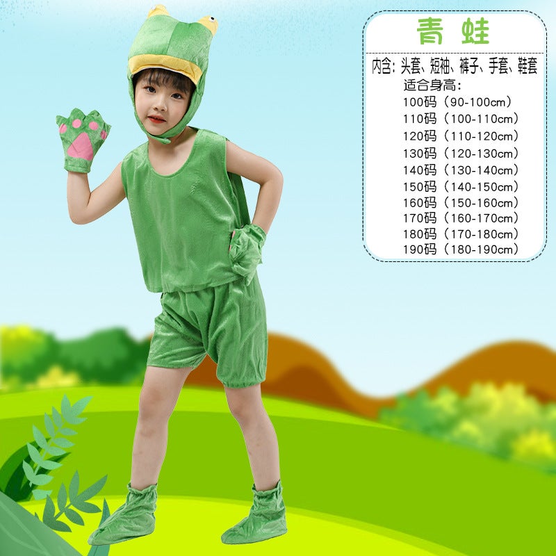 Children'S Day Animal Watch Performance Clothing Summer Short-Sleeved Kindergarten Activities Children Performance Clothes Dress Up - Image 1