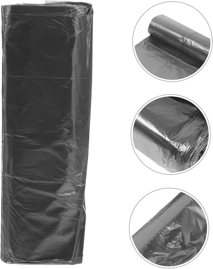 Heavy Duty Dark Grey Trash Bags 50x45cm 5 Rolls For Kitchen Bathroom Home Use - Image 4