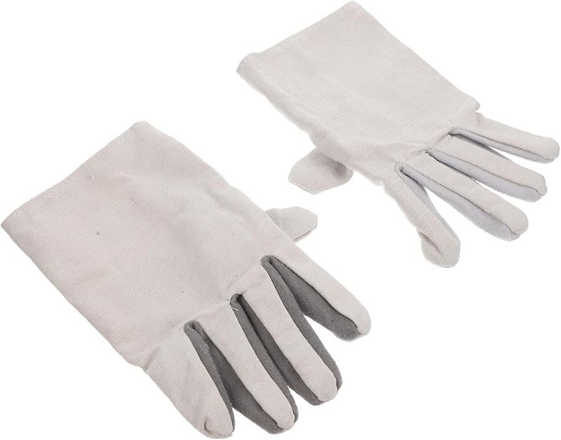 Heavy Duty Cowhide Welding Gloves Composite Wear Resistant Labor Protective Gloves for Men and Women Random Color - Image 2