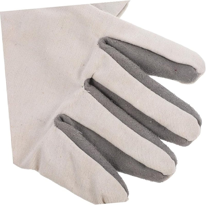 Heavy Duty Cowhide Welding Gloves Composite Wear Resistant Labor Protective Gloves for Men and Women Random Color - Image 5