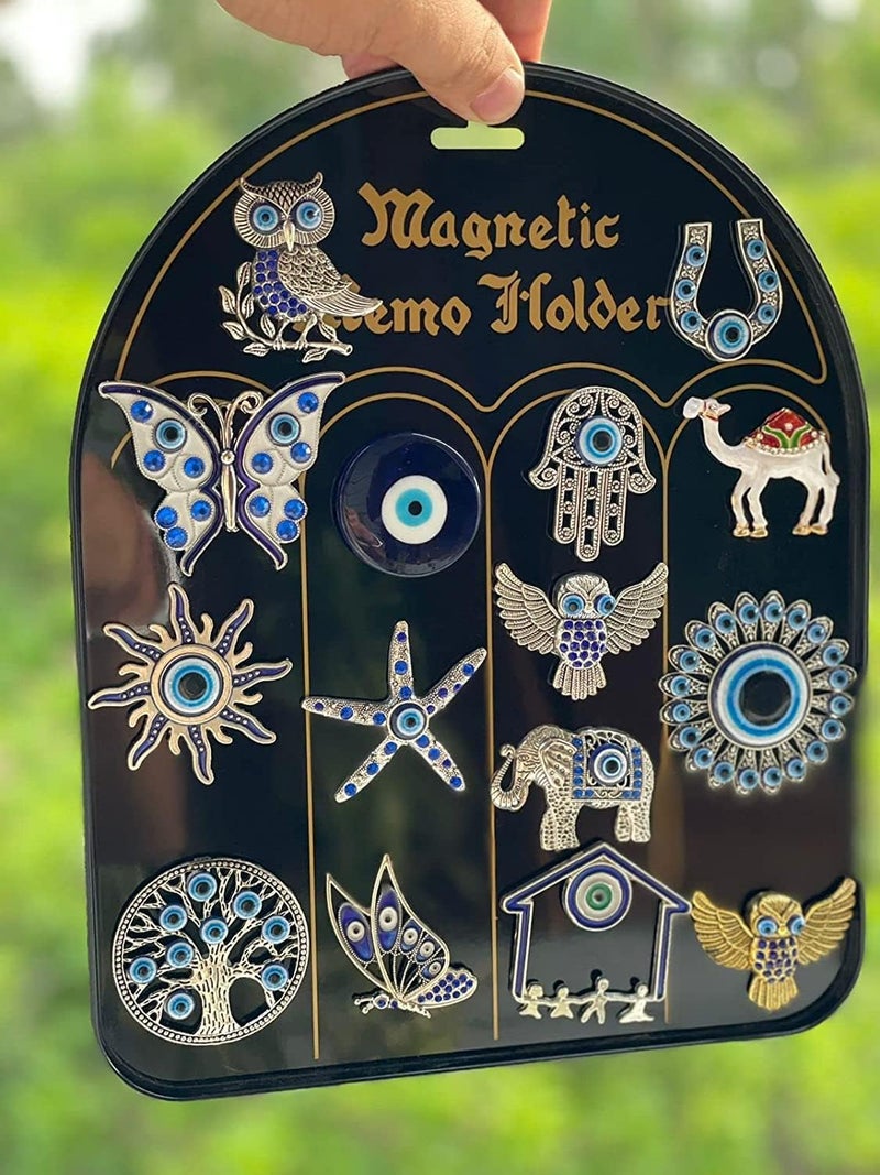 BLUE BEADS Home & Decor Magnets Multi Design Turkish Evil Eye Fridge Magnet Refrigerator Sticker Home and Office Decorative Things & Car Accessories (Any 2 Pcs), 2 Piece - Image 3