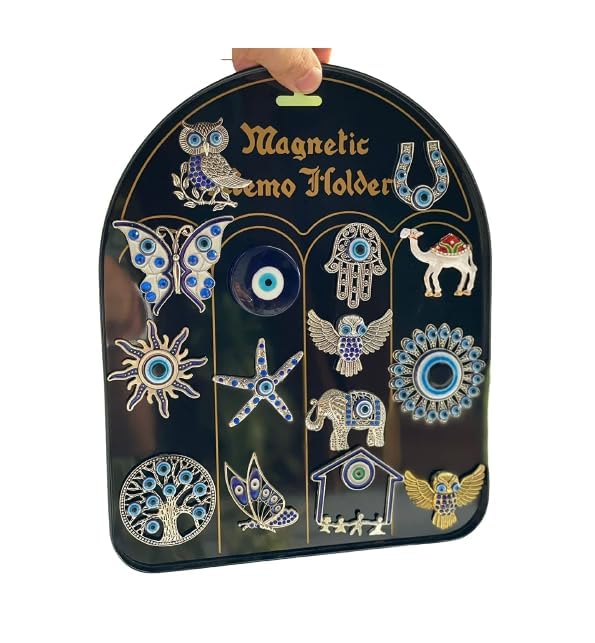 BLUE BEADS Home & Decor Magnets Multi Design Turkish Evil Eye Fridge Magnet Refrigerator Sticker Home and Office Decorative Things & Car Accessories (Any 2 Pcs), 2 Piece - Image 2