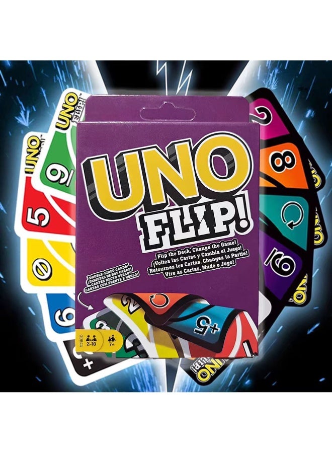 Uno ! Card Game Gdr44 Double Sided Cards And Special  For Parties 9.23x1.9x14.44cm - Image 2