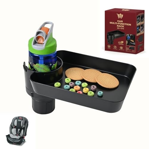 DCG Center Car Seat Tray for Kids, Adjustable Kids Travel Tray, Car Seat Snack Tray, Car Seat Cup Holder Tray, Car Seat Tray, Car Seat Tray for Kids Travel, Car Seat Tray for Toddler - Image 1