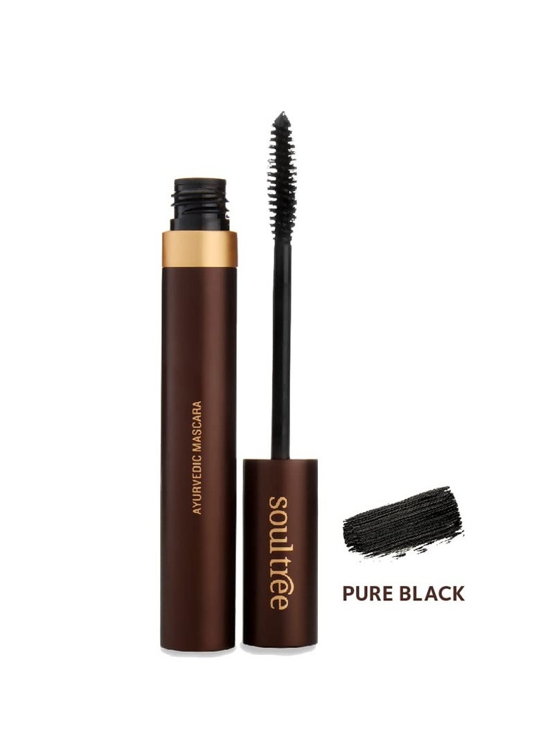 SoulTree Ayurvedic Mascara Black Ayurvedic formulation 6gm - Image 2