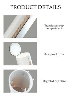 DUNISO Disposable Cup Dispenser，Paper Cup Holder，Wall Mount Automatic Plastic Cups Rack ,Holds 45 Cups Of Storage Box And Storage Shelf For Home, Office, Hospital, Gym, Restaurant  - Image 3