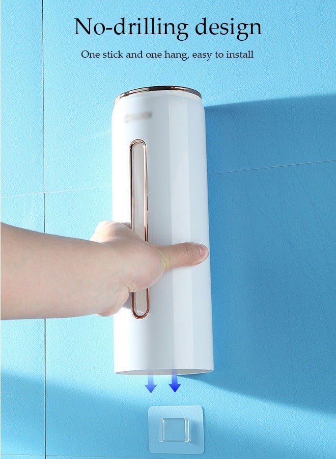 DUNISO Disposable Cup Dispenser，Paper Cup Holder，Wall Mount Automatic Plastic Cups Rack ,Holds 45 Cups Of Storage Box And Storage Shelf For Home, Office, Hospital, Gym, Restaurant - Image 5