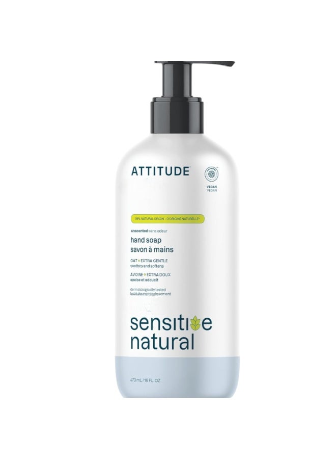 Attitude Hand Soap for Sensitive Skin, 16 Fl Oz - Image 1