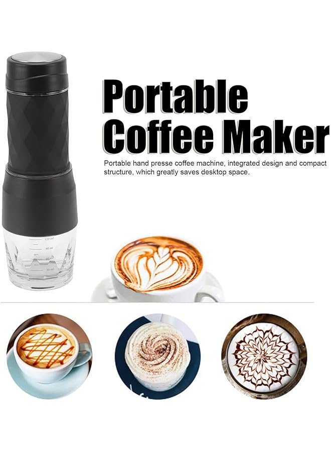 Espresso Machine Portable Coffee Maker Hand Press Coffee Machine Mini Coffee Powder Capsule Maker Set Coffee Maker For Travel Travel For Outdoor Travel Camping Office Home Use