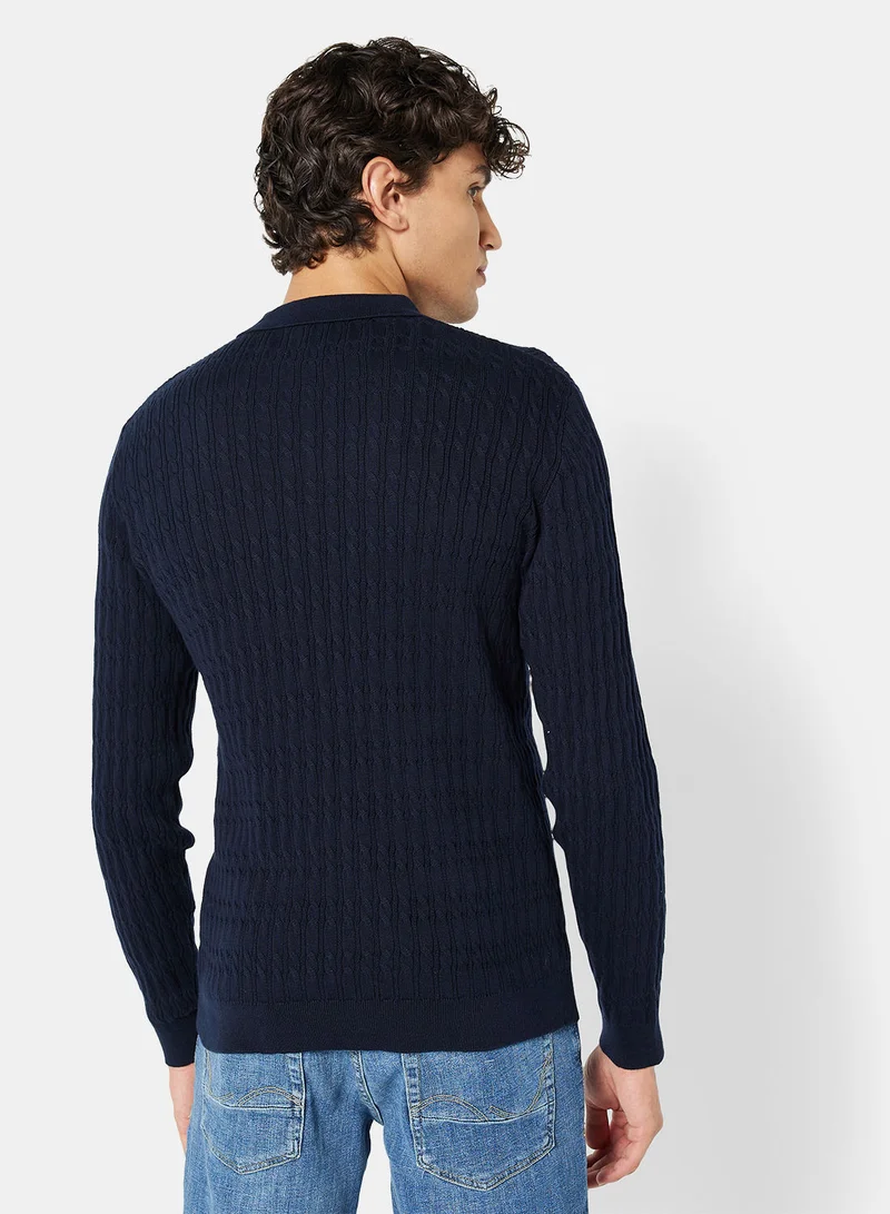 جاك اند جونز Originals Logo Knit Sweater