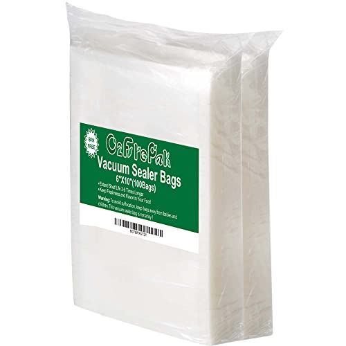O2frepak 100 Pint 6" x 10" Vacuum Sealer Bags with BPA Free and Puncture Prevention,Vacuum Seal Freezer Bags,Great for Sous Vide Vaccume Sealer PreCut Bags - Image 1