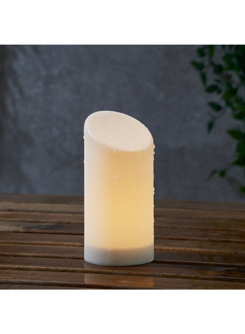 شمعة كتلة LED بيضاء/داخلية/خارجية 16 سم - Image 4