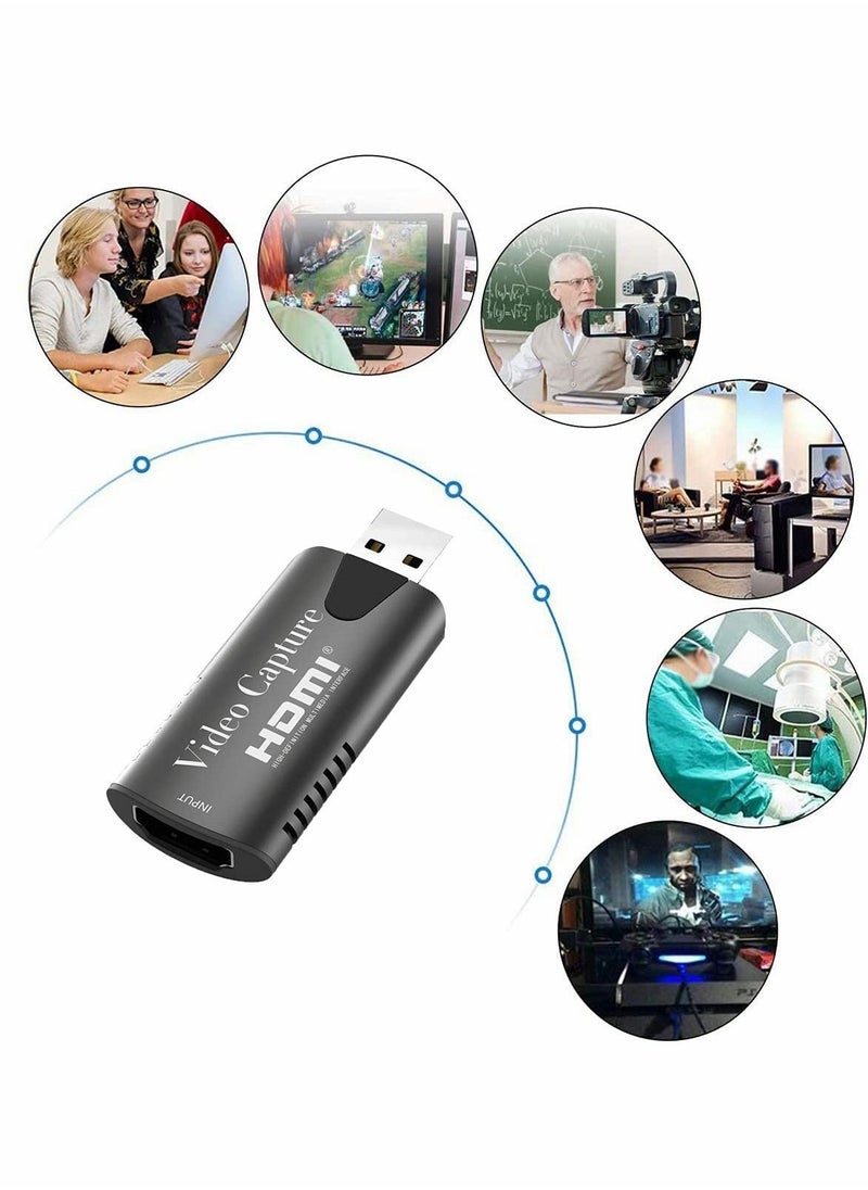 Generic - 4K HDMI Video Capture Card, HDMI to USB 3.0 Record Capture Device, 1080P 60FPS Record Capture Device Adapter - Image 1