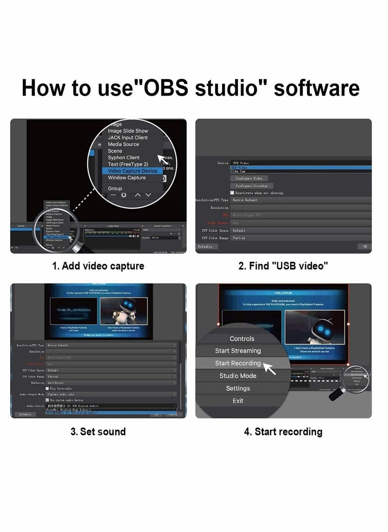 Generic - 4K HDMI Video Capture Card, HDMI to USB 3.0 Record Capture Device, 1080P 60FPS Record Capture Device Adapter - Image 1
