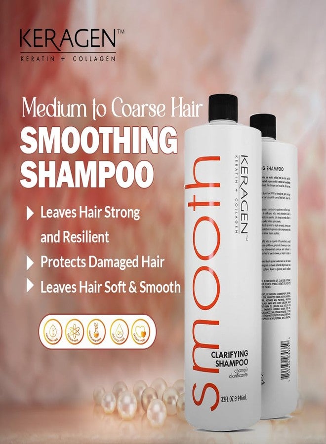 Keragen - Clarifying Shampoo with Keratin and Collagen, All Hair Types, 32 Oz - Deep Cleansing, Purifying, Refresh and Reset Damaged, Color Treated Hair, Removes Buildup and Residue from Scalp - Image 5