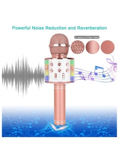 ELTRAZONE Wireless Bluetooth Karaoke Microphone for Kids, 5-in-1 Portable Handheld Karaoke Mic Speaker Player Recorder  - Image 4