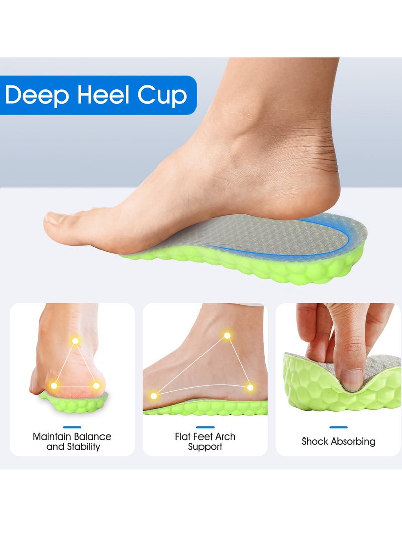Zikra 2 Pairs of Comfortable Heel Cup Insoles for Height Increase & Arch Support - Soft Foam Inserts for Men & Women, 2.5cm Lift - Image 3