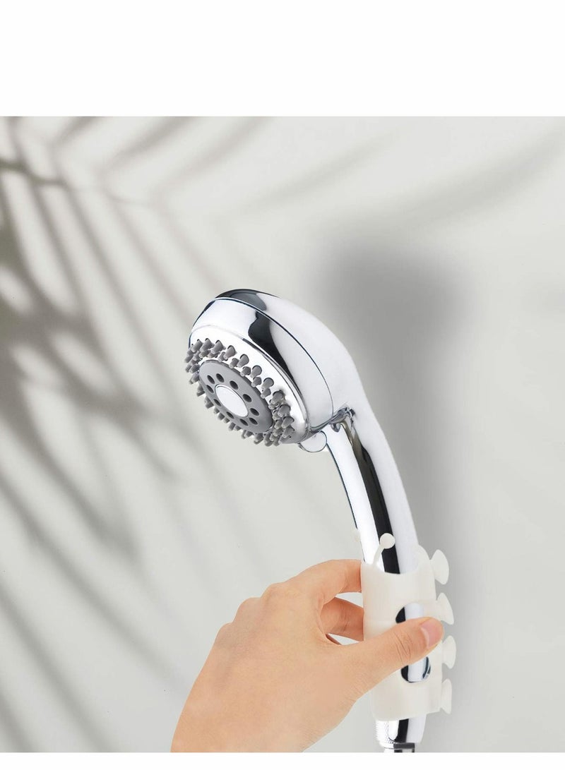 KASTWAVE Shower Head Holder, Shower Head Suction Cup Holder Silicone Relocatable Wall Shower Head Holder Without Drilling Adhesive Mount Bracket for Senior Kid Adult... - Image 5