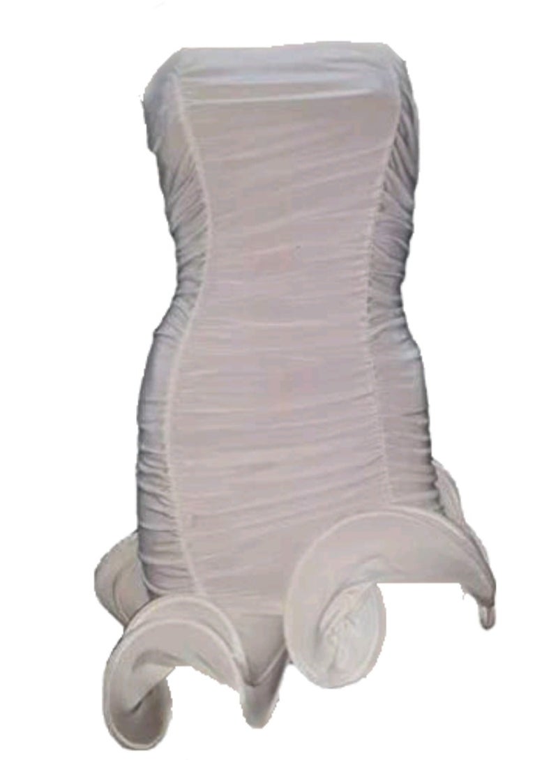Women bodycon short wired white lycra party dress 