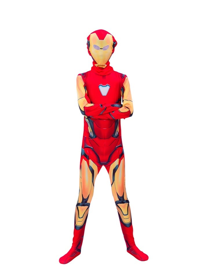 إسكدنيا هالوين كوسبلاي زي البوديست الرجل الحديدي أسلوب التمديد البدلات للأطفال والكبار - Image 1