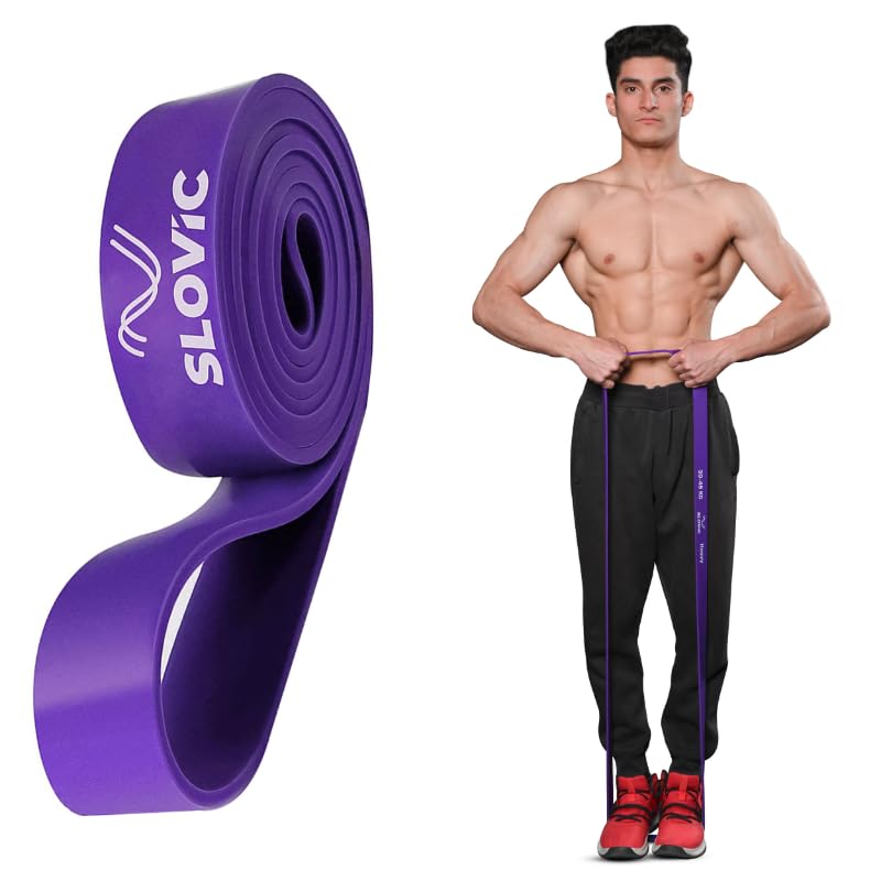 SLOVIC Resistance Band for Workout [Upto 45 KG] | Latex Free Resistance Band Set for Excercise & Stretching | Gym Equipment for Home Workout | Ideal for | Ideal for Men & Women - Image 1