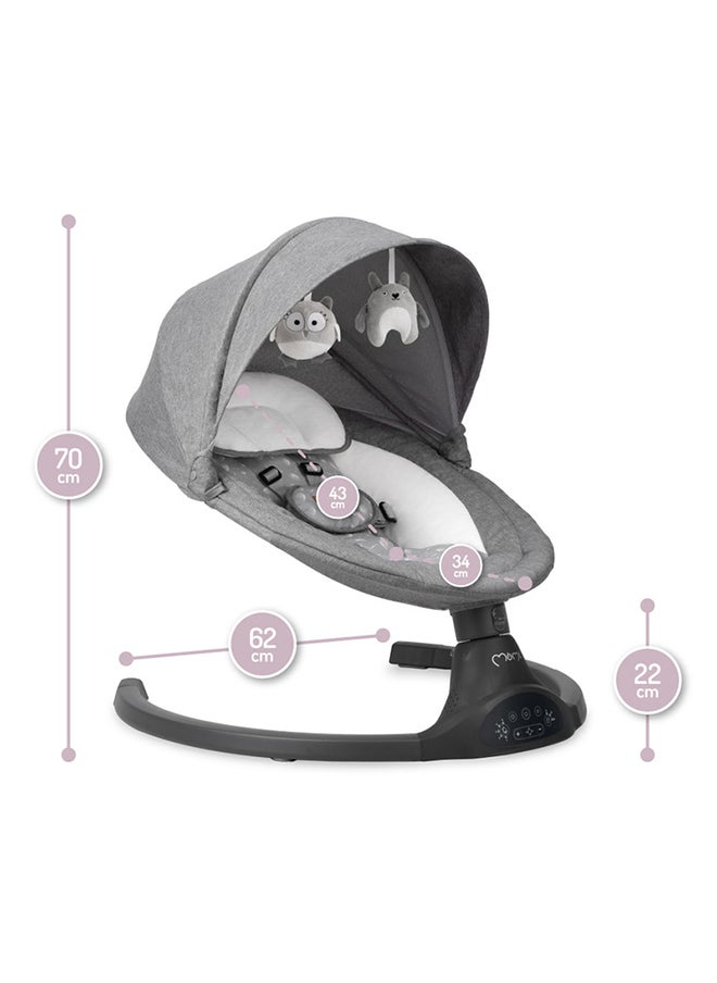 Momi - KENANI Electric Baby Bouncer for Infants, Kids up to 9 kg with Anti-slip pad, Lightweight, Bluetooth Features Connect with Smartphone, Insect Net - Image 1