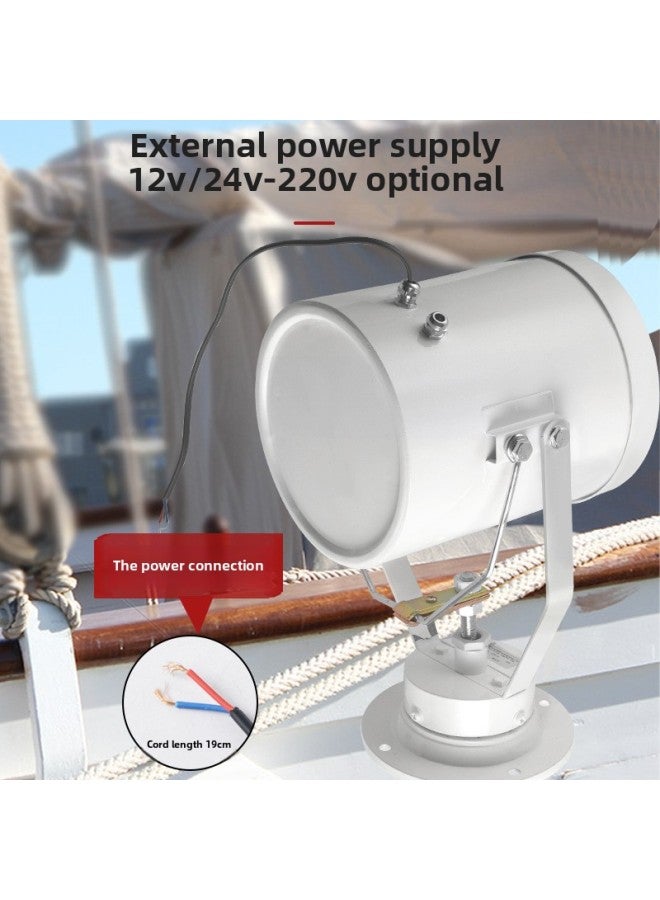 220V Marine Searchlight Xenon Lamp 1000W Super Bright Long-range 3000 Outdoor Long-range Waterproof Spotlight-Color:12V24V100W White Light  - Image 4