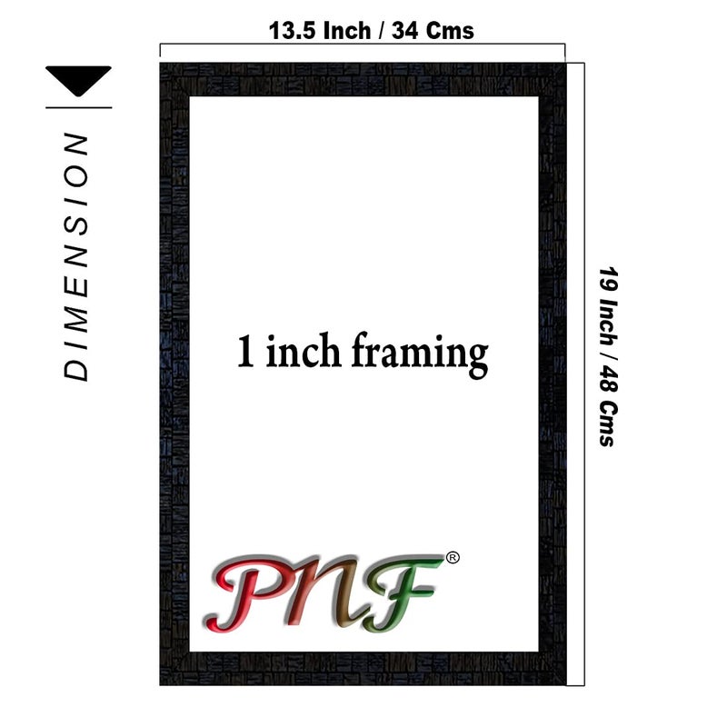 PNF Poster n Frames Uv Textured Bharat Mata Wooden Photo Frame|Acrylic Sheet|Spiritual Decor|Daily Motivation|Best Gifting Option(13.5x19inch,Multicolour,p-149) - Image 2