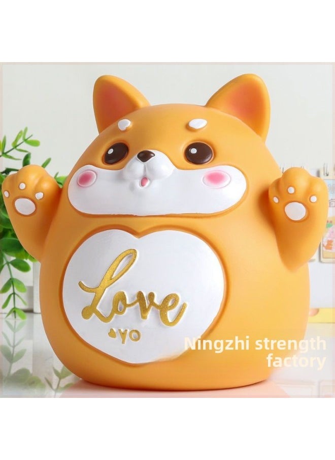 Generic Internet Red Cartoon Twelve Zodiac Dog Dragon Horse Sheep Piggy Bank Fall-resistant Cute Piggy Bank-Color:Unicorn (white)-Size:Medium Size Can Be Deposited And Withdrawn  - Image 2