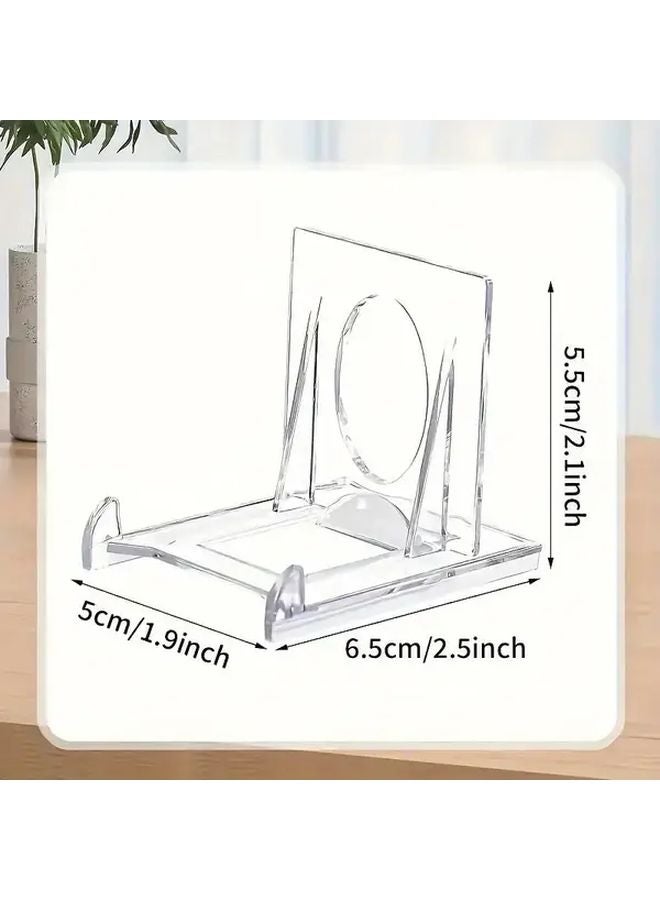 24pcs Transparent Acrylic Adjustable Height Display Easels Sturdy Modern Picture Stands - Image 4