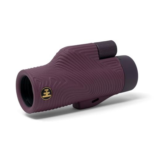 Nocs Provisions Field Tube 10x32 Waterproof Monocular, 10X Magnification Telescope, Bak4 Prism, Wide Field of View for Bird Watching, Backpacking & Wildlife Viewing - Oxblood Maroon - Image 1