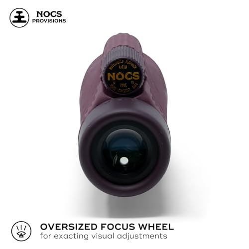 Nocs Provisions Field Tube 10x32 Waterproof Monocular, 10X Magnification Telescope, Bak4 Prism, Wide Field of View for Bird Watching, Backpacking & Wildlife Viewing - Oxblood Maroon - Image 2